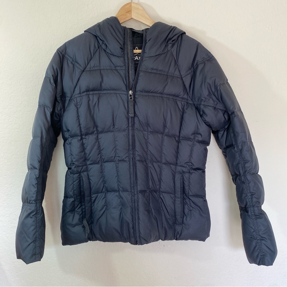 Prana Down Gray Puffer Jacket - image 1